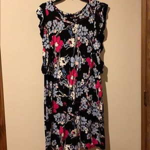 Kari Blue Navy Floral Dress